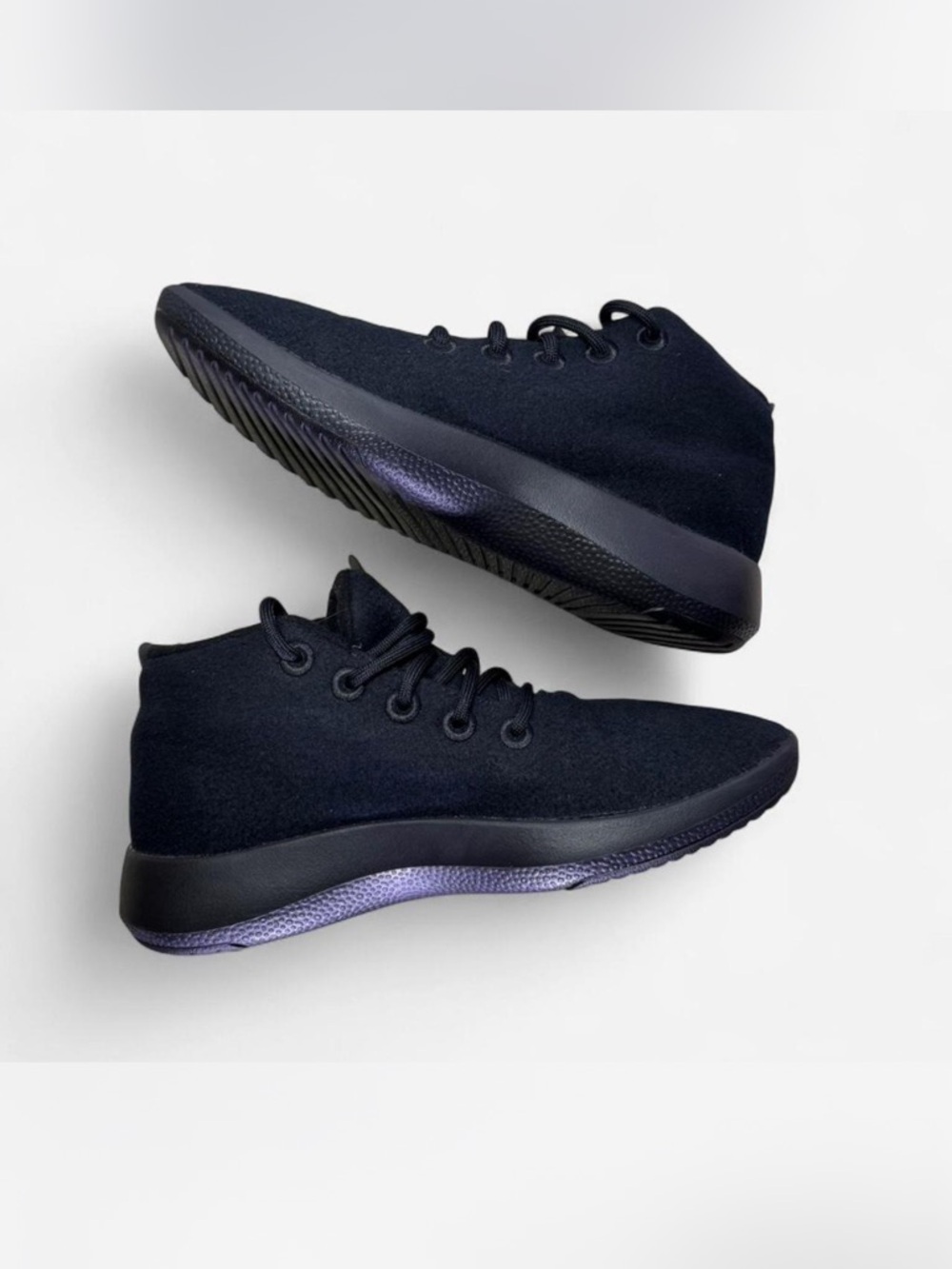 allbirds Men's Black High-Top Wool Sneakers - Picture 2 of 9
